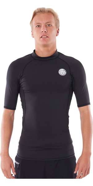 2026 Rip Curl Mens Thermopro 1mm Short Sleeve Thermal Vest WLYYBM - Black